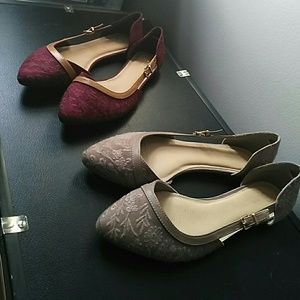 Pointed Toe Flats | Both Pairs